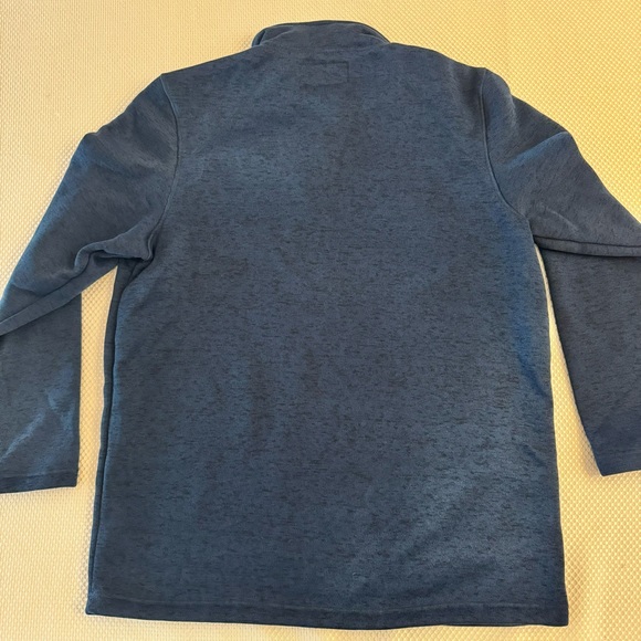 Mack Russo Blue Black 1/4 Zip Pullover Sweater E-13 - Picture 3 of 10